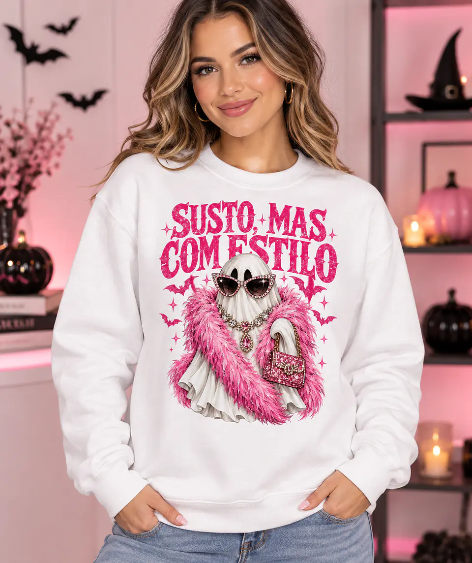 T-shirt ou Sweatshirt Halloween 2026 — Susto com Estilo 1