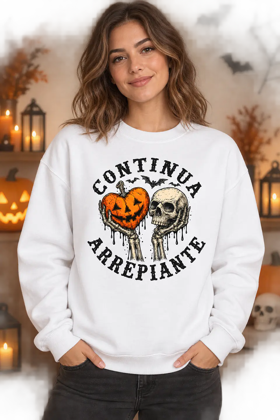 T-shirt ou Sweatshirt Halloween 2026 — Continua Arrepiante 1