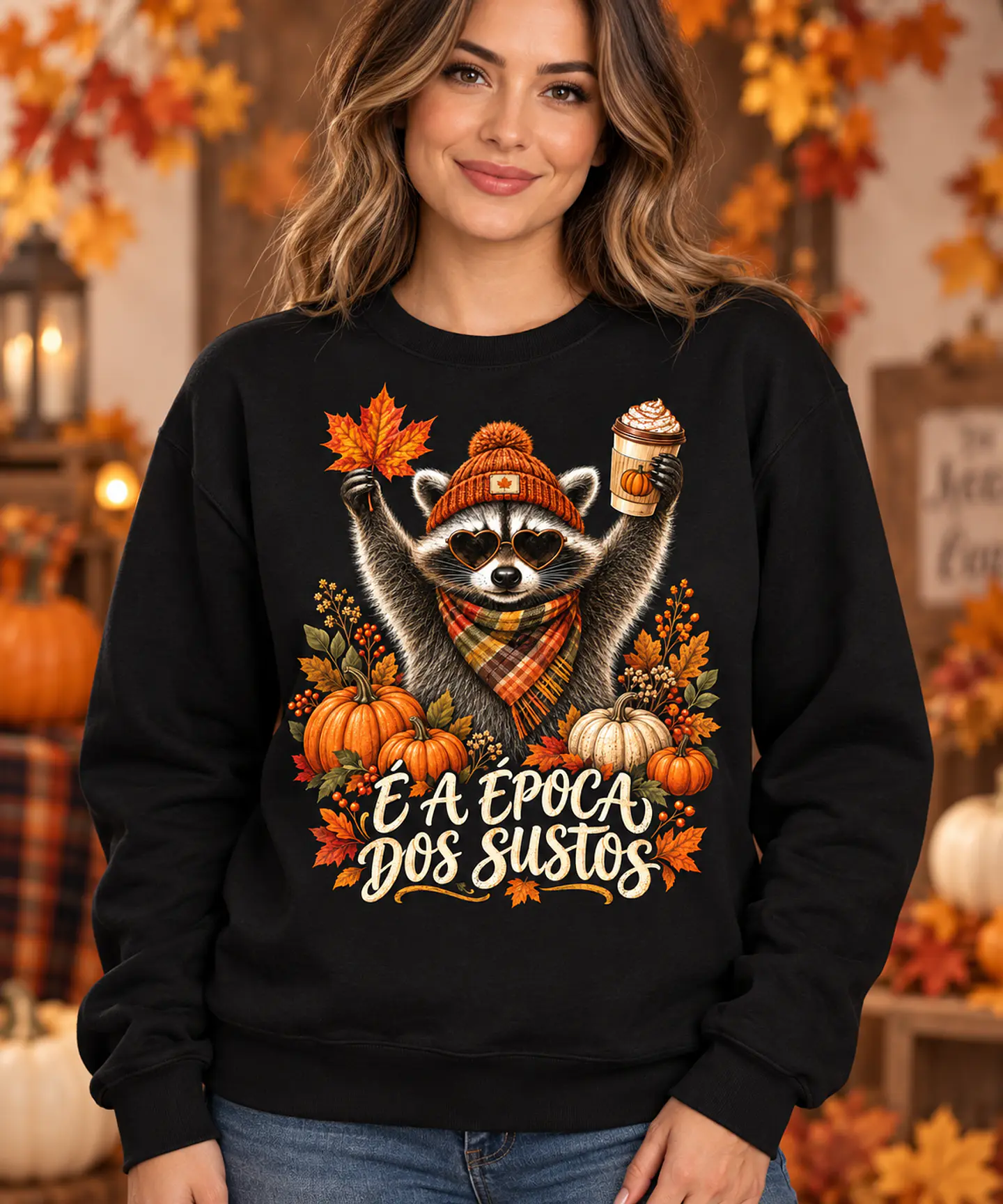 T-shirt ou Sweatshirt Halloween 2026 — É a Época dos Sustos 1