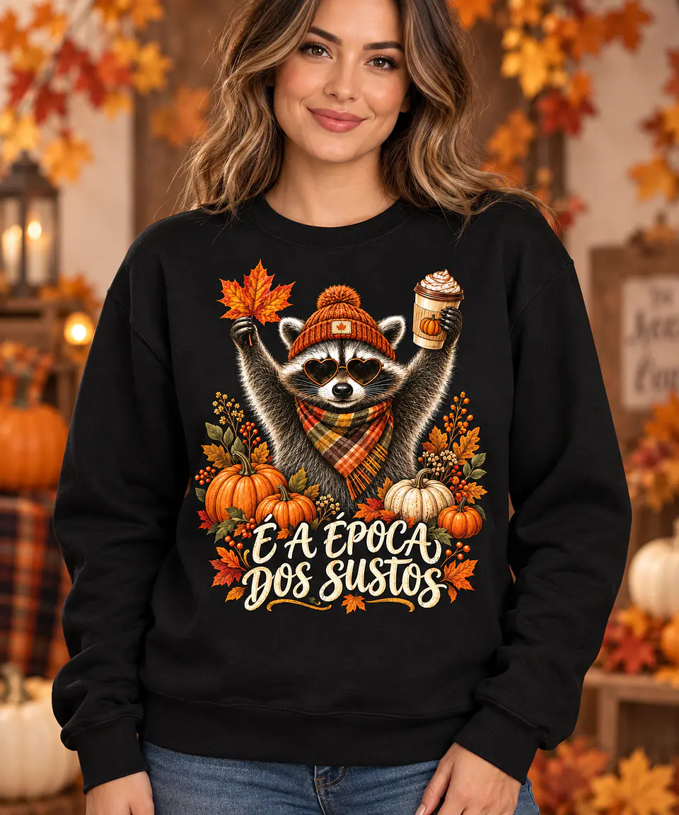 T-shirt ou Sweatshirt Halloween 2026 — É a Época dos Sustos 1