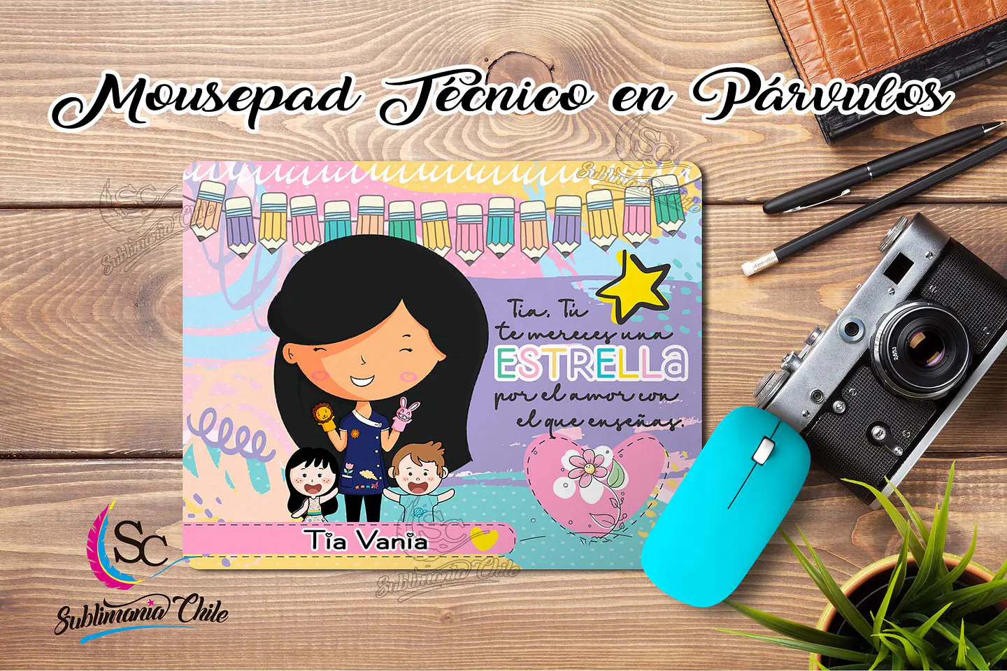 Mousepad Tecnico en Parvulos M1. 8