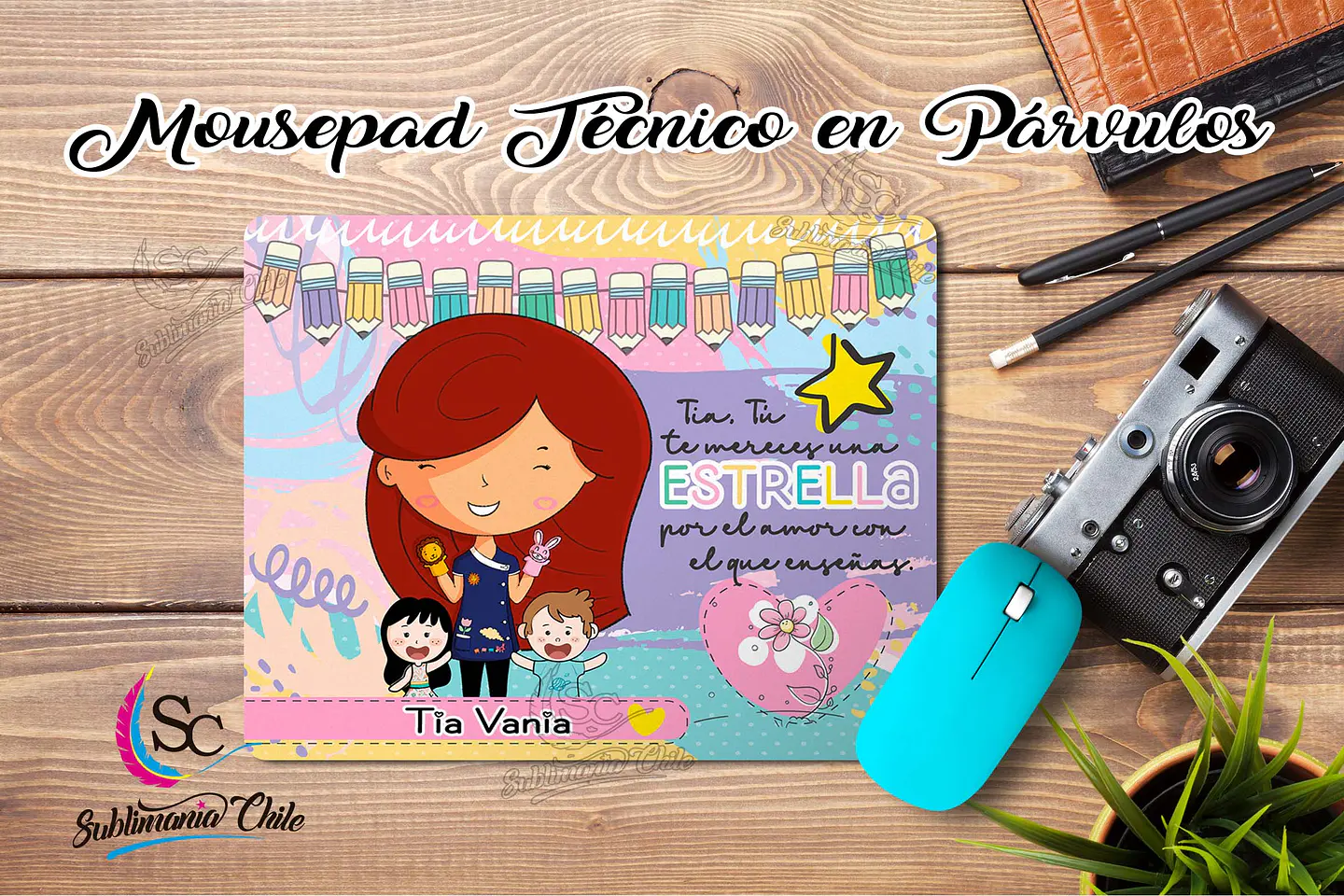 Mousepad Tecnico en Parvulos M1. 9