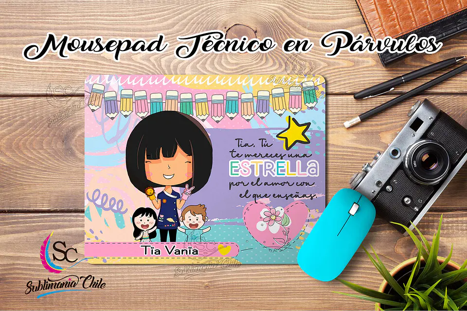 Mousepad Tecnico en Parvulos M1. 12