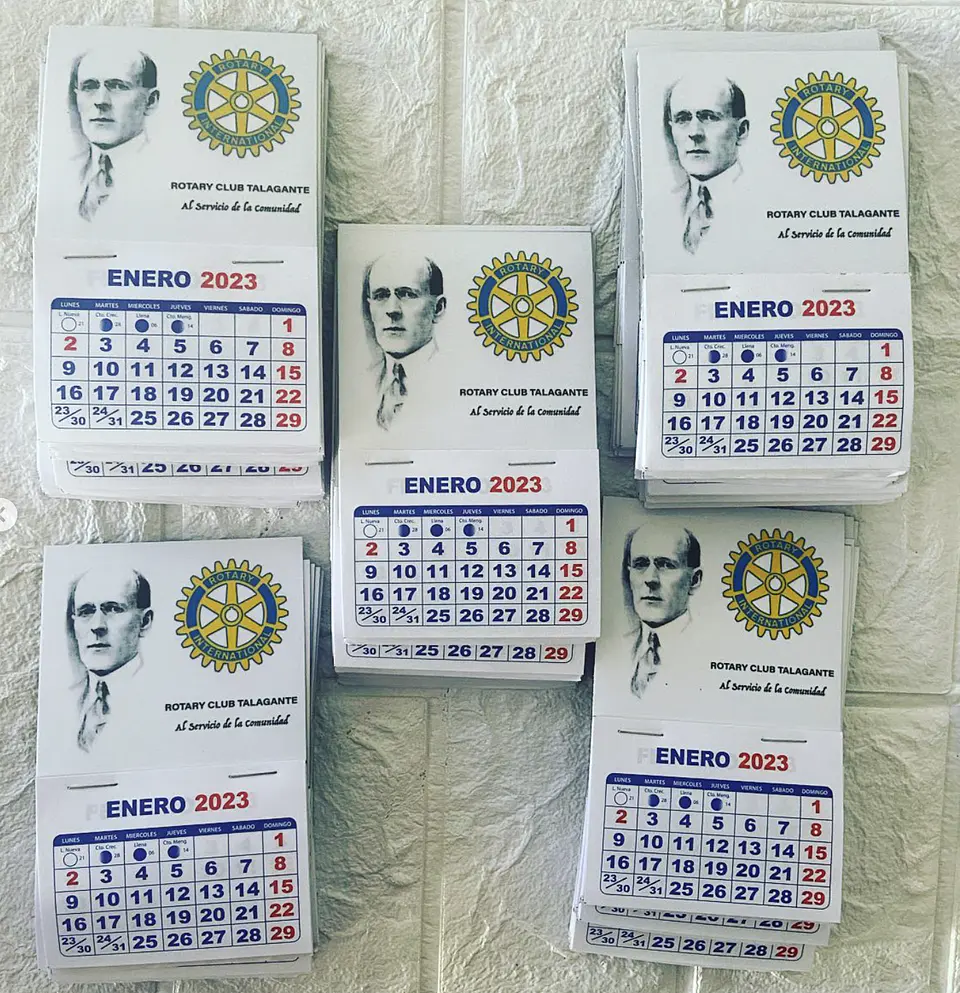 Mini Calendario Imantado Año 2026. 100 unid. 5