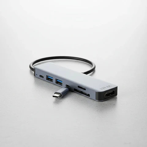Hub Adaptador Usb Tipo C 7 En 1 Para Mac Macbook Windows