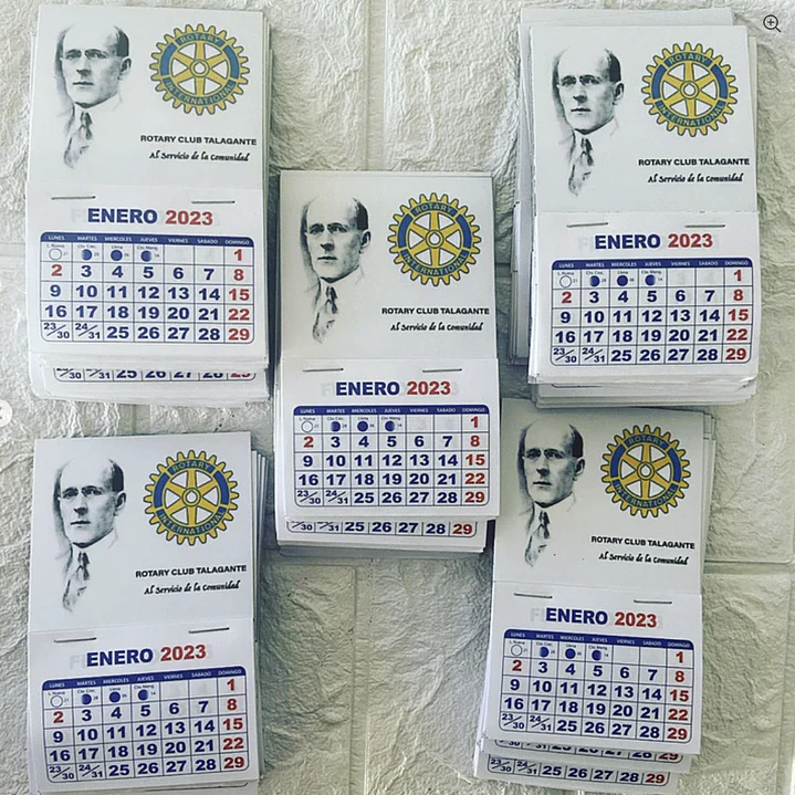 Mini Calendario Imantado Año 2026. 12 unid. 4