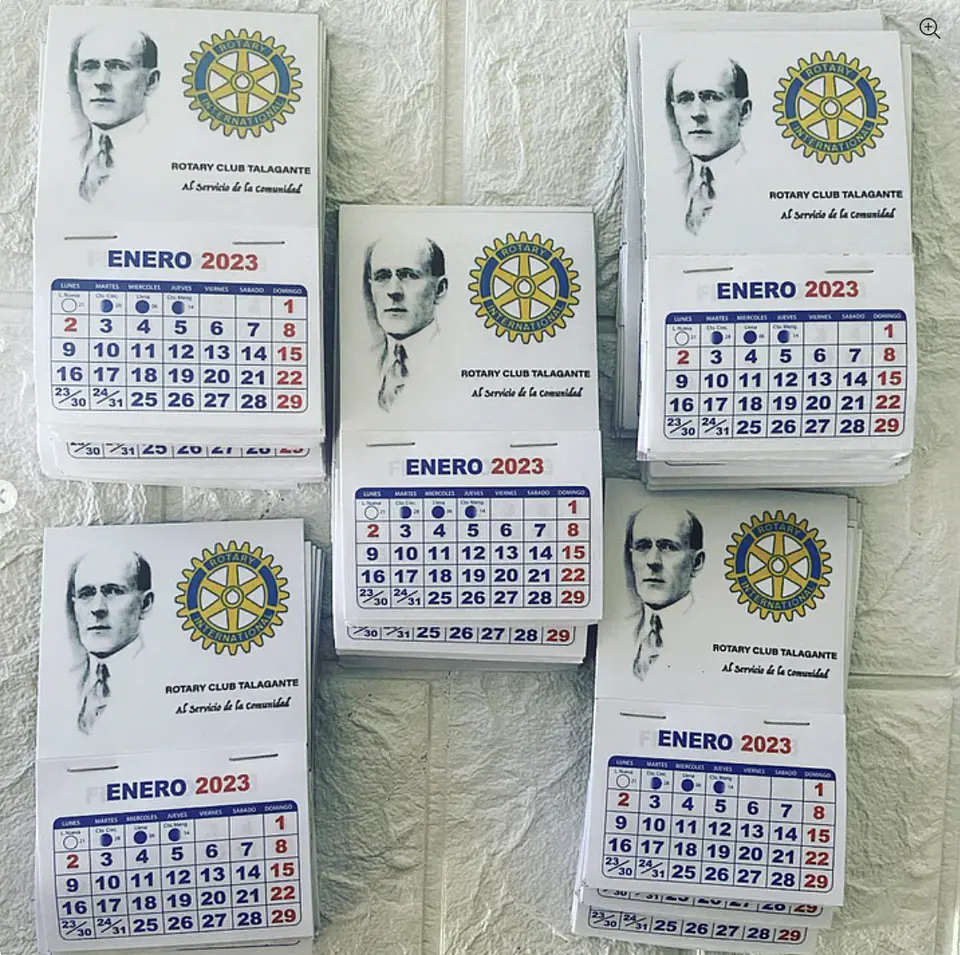 Mini Calendario Imantado Año 2026. 50 unid. 1