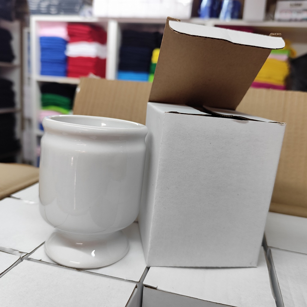 Matero ceramico sublimable blanco 11oz incluye cajita individual  3