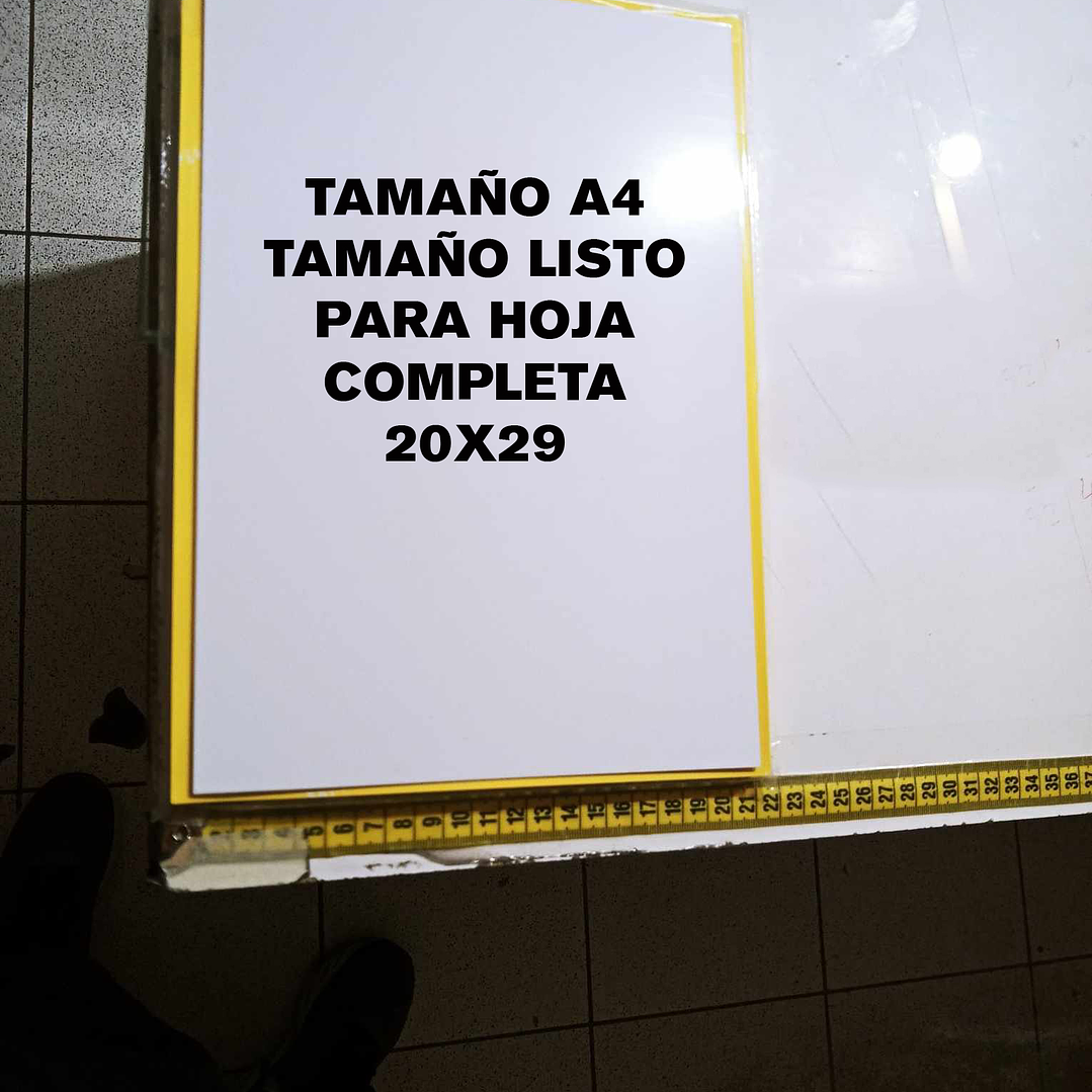 Lamina de aluminio blanca perlada sublimable tamaño 20x30 a4 de 0.5 oferta por 10 unidades 4
