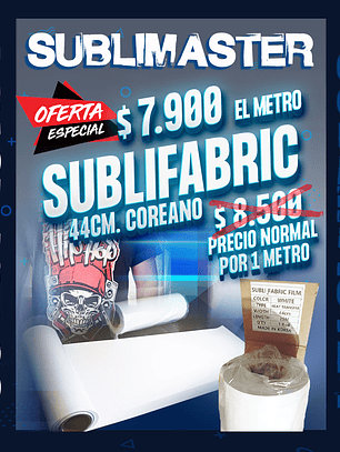 Sublifabric coreano de alta calidad sublimable para estampar prendas negras o de color