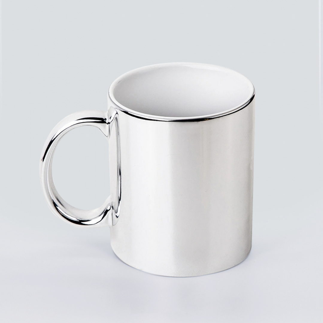 Tazon metalizado plateado y dorado 11oz Premium Bright 2