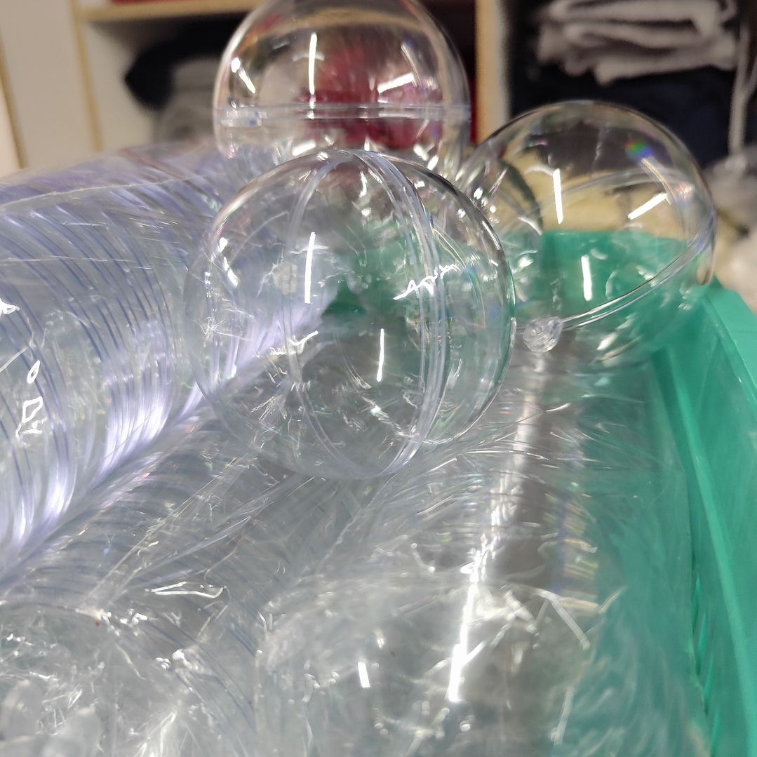 Esferas acrilicas transparentes 8cm oferta por mayor de 10  4