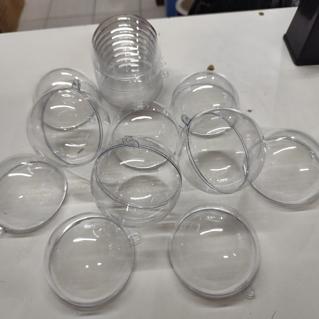 Esferas acrilicas transparentes 8cm oferta por mayor de 10  5