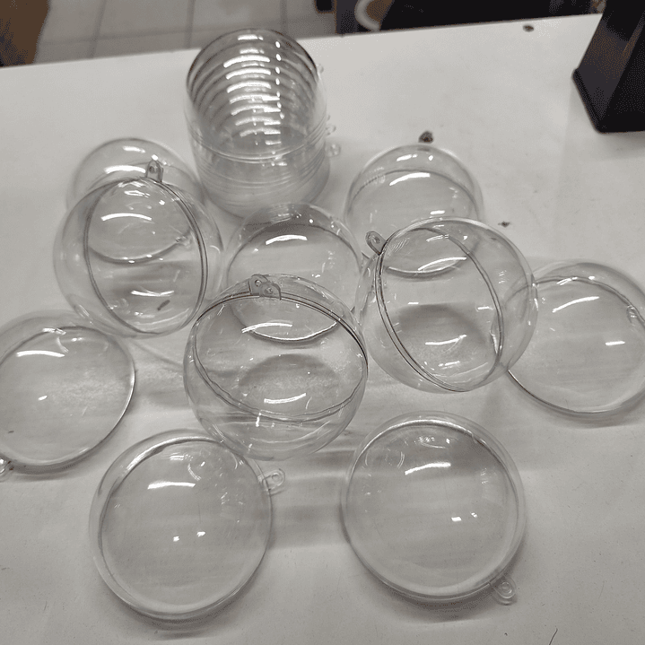 Esferas acrilicas transparentes 8cm oferta por mayor de 10  5