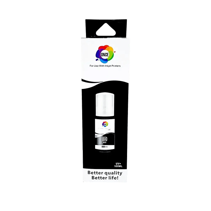 Tinta generica, universal dye premium para impresora de uso comun botella con boca de relleno facil 2