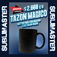 Tazón magico Sublimación Color Negro Glitter 11 oz - Miniatura 1