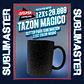 Tazón magico Sublimación Color Negro Glitter 11 oz precio por mayor oferta por 12 unidades - Miniatura 1