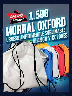 Morral mochila sublimable tipo plastico del grueso impermeable  