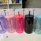 Vaso acrilico de colores con tapa y bombilla para poner dtf uv o vinilo decorativo 16oz 450 ml - Miniatura 7