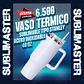 Vaso termico tipo stanley sublimable de acero inoxidable 40oz  - Miniatura 1