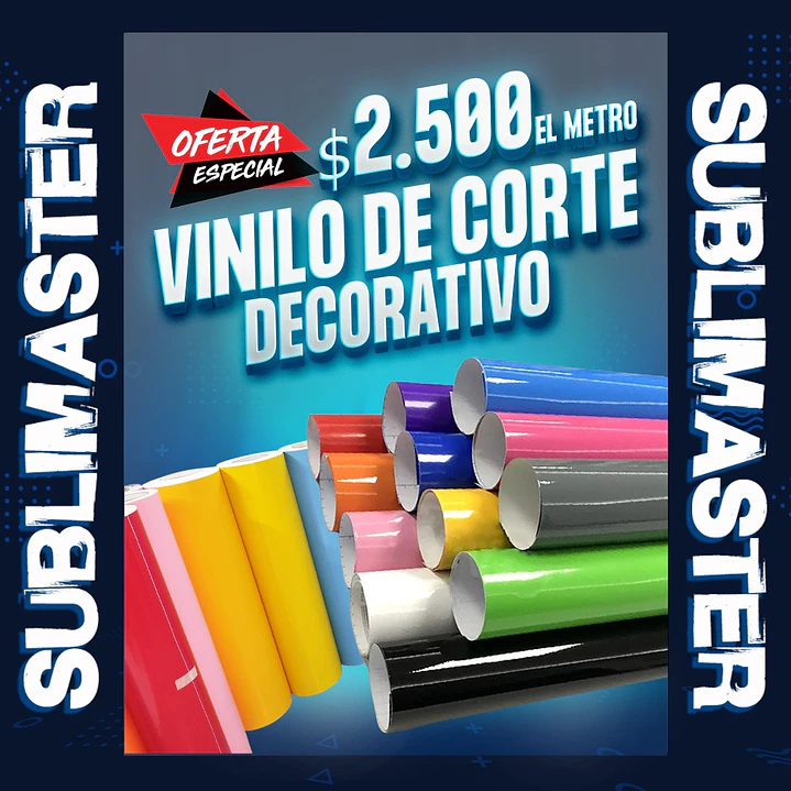 Vinilo decorativo adhesivo de corte 60 cm de ancho venta por metro  1