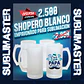 Shopero para sublimacion blanco premium empavonado 16 oz - Miniatura 1