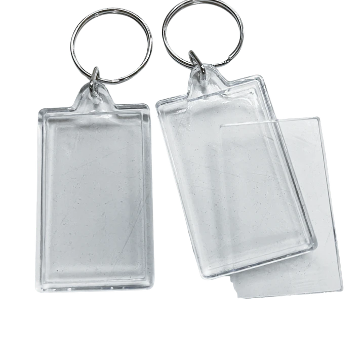 Llavero acrilico rectangular 3x5 cm. para poner papel fotografico oferta por 10 2