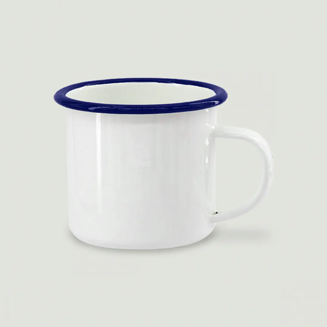 Jarro enlozado para sublimacion 12oz borde plateado y colores 4