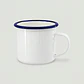 Jarro enlozado para sublimacion 12oz borde plateado y colores - Miniatura 4