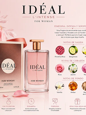 Perfume Fragrance World Ideal L'intense For Women Edp 100ml