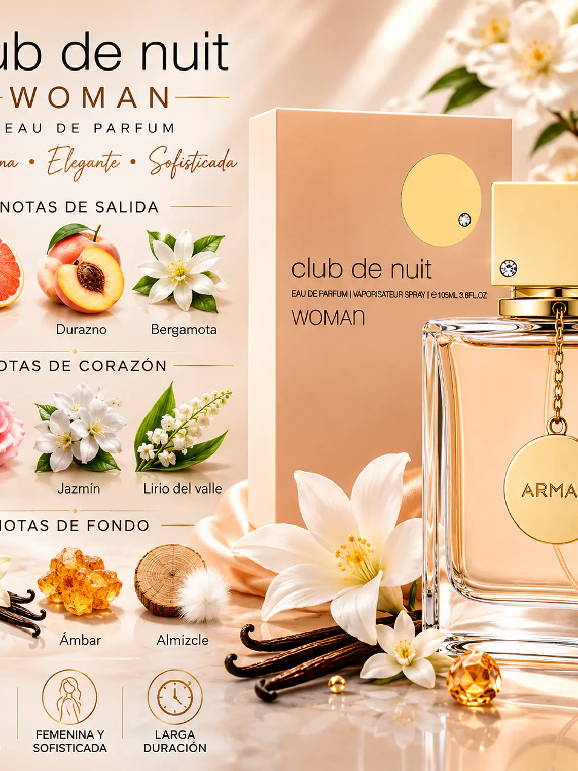 Armaf Club De Nuit Woman Edp 105ml Para Dama 3
