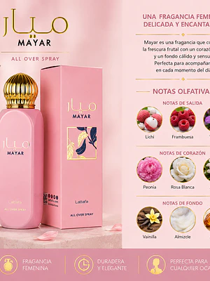 Mayar Lattafa Spray All Over 150ml Para Mujer