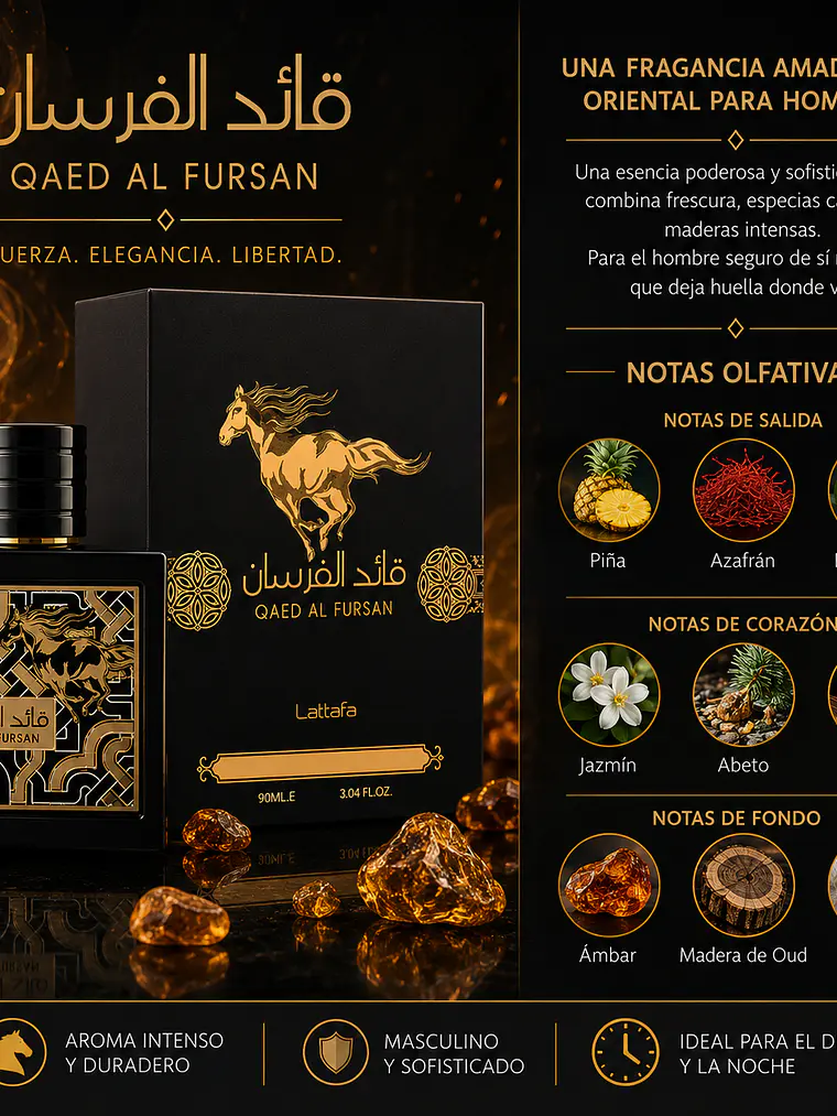 Lattafa Qaed Al Fursan Edp 90ml Unisex 2