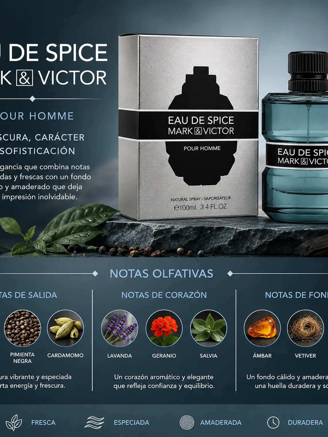 Fragrance World Eau De Spice Mark & Victor Edp 100ml 2