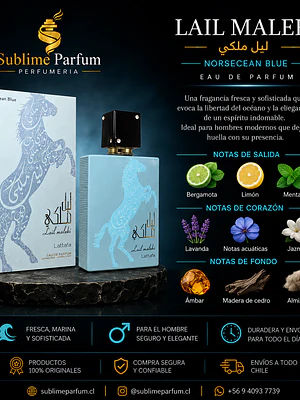 Lattafa Lail Maleki Moroccan Blue 100 Ml Unisex
