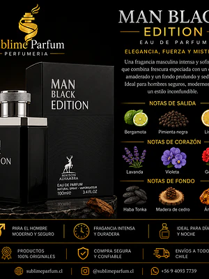 Maison Alhambra Man Black Edition Edp 100ml Hombre