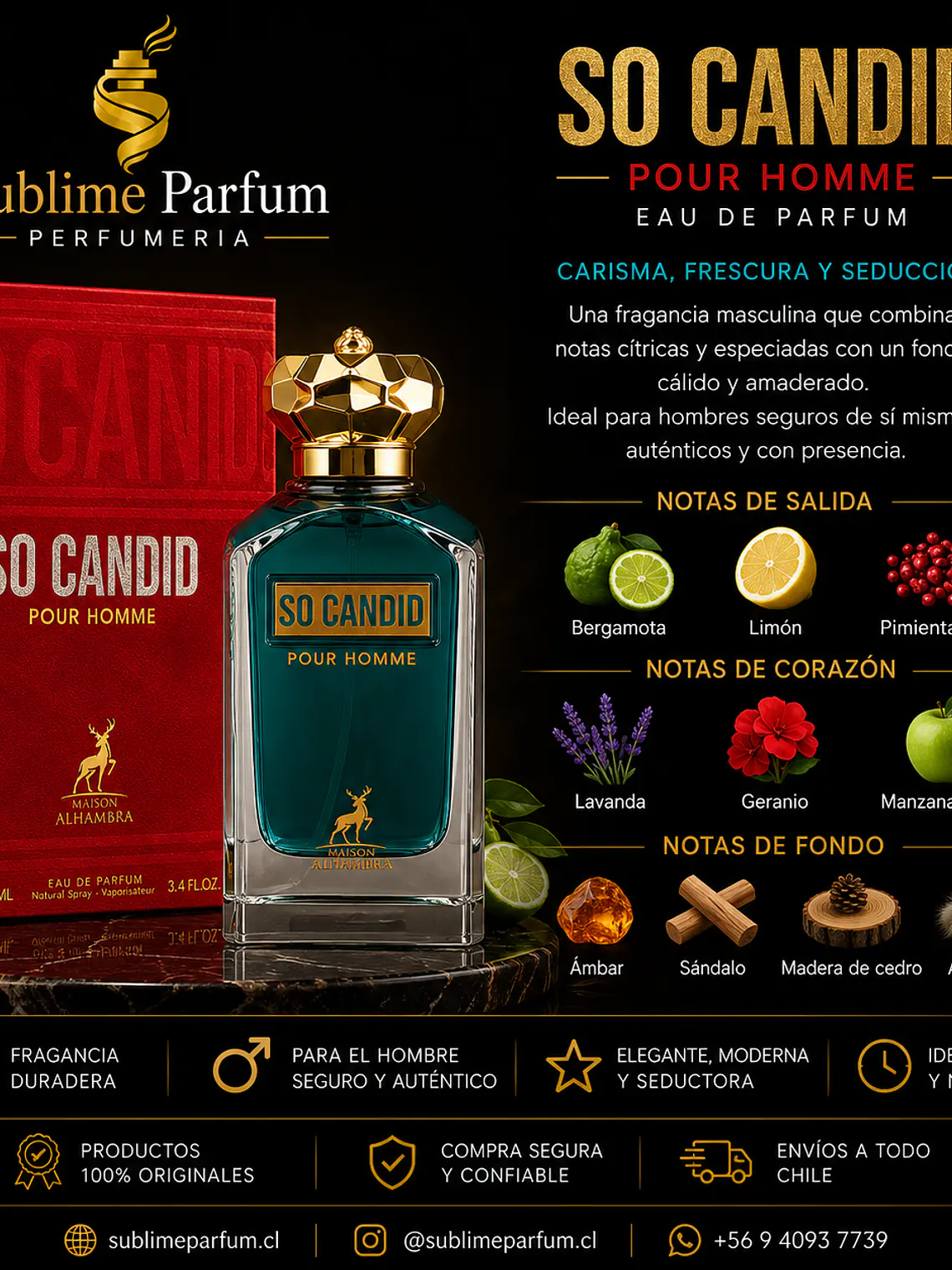 Maison Alhambra So Candid Pour Homme Edp 100ml Hombre 2