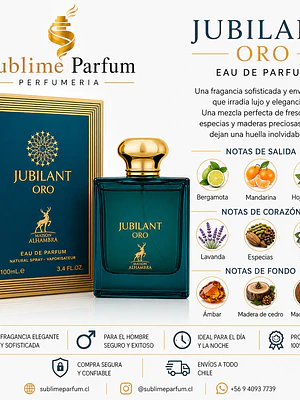 Maison Alhambra Jubilant Oro Men 100 Ml Edp