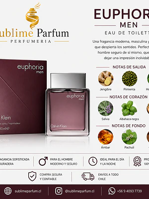 Euphoria Men Calvin Klein Edt 50ml Para Hombre