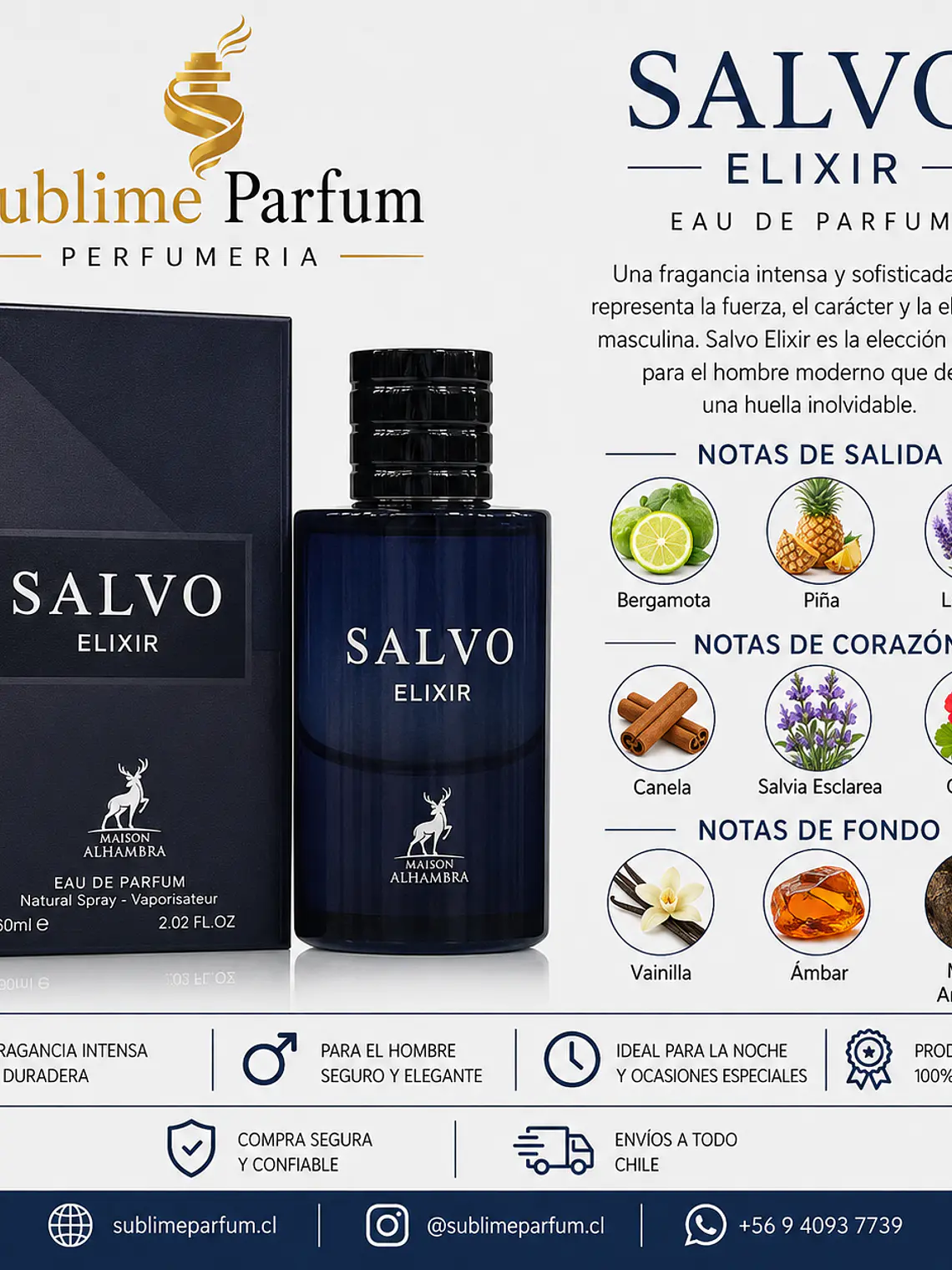 Maison Alhambra Salvo Elixir Men 60 Ml Edp 2