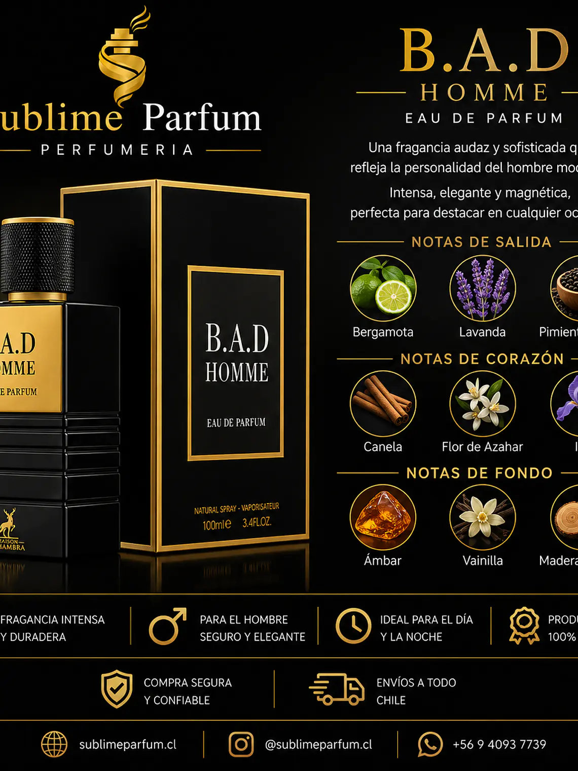 Maison Alhambra Bad Homme 100 Ml Edp 2