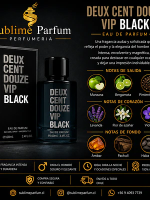 Fragrance World Deux Cent Douze Vip Black 100 Ml