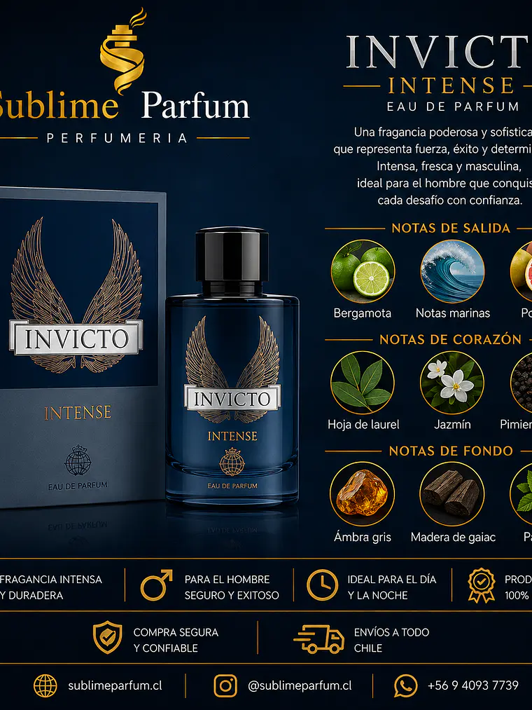 Fragrance World Invicto Legend Edp 100ml Para Hombre 2