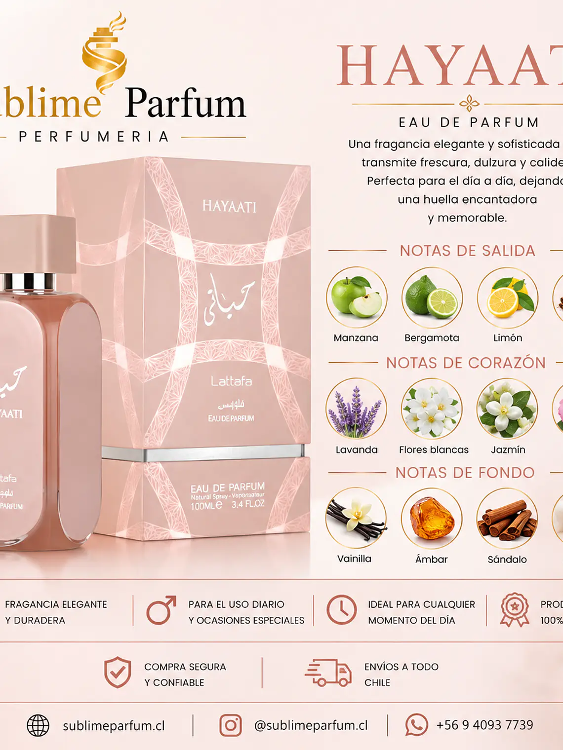 Lattafa Hayaati Florence Edp 100 Ml Mujer 2