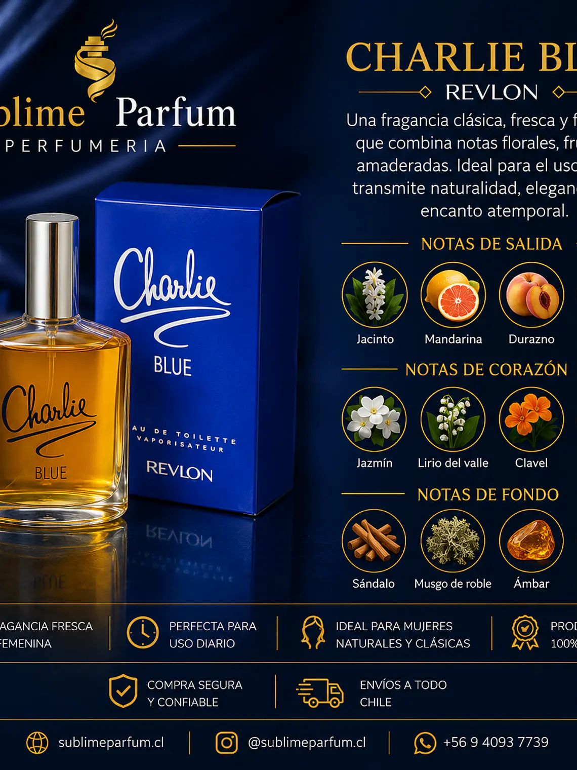 Charlie Blue 100ml Edt Para Dama 2