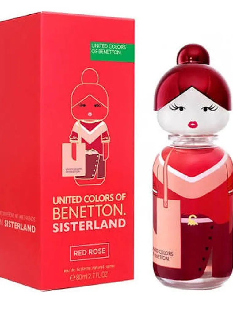 Benetton Sisterland Red Rose Woman Edt 80ml 1