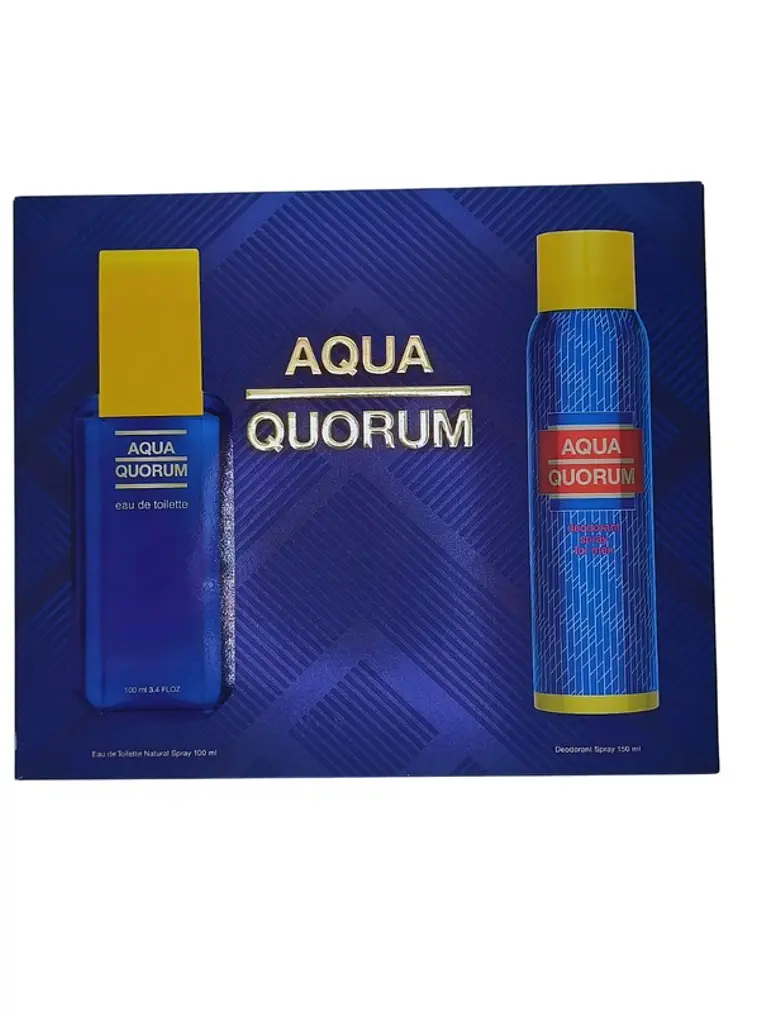 Set Aqua Quorum Edt 100 Ml + Deo 150 Ml Puig 2025 2