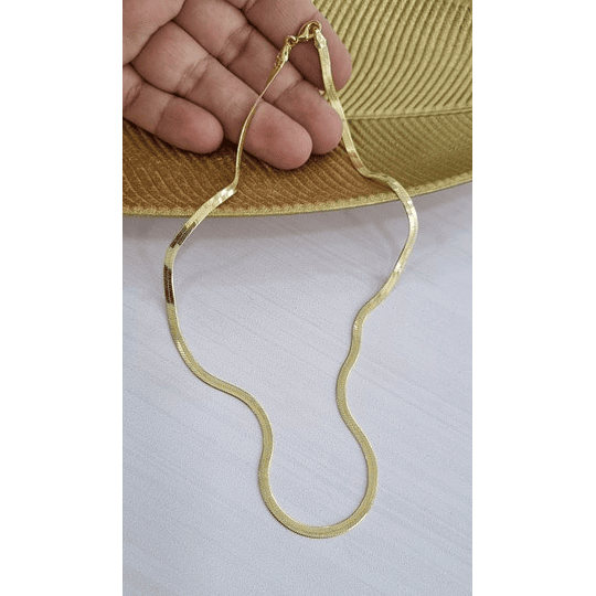 COLLAR CINTA 3MM, 40CM ORO