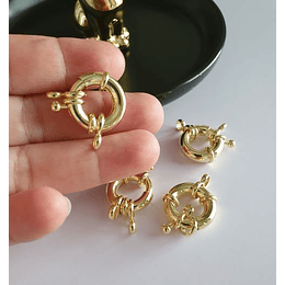 BROCHE TIMÓN 17MM ORO