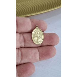 VIRGEN DE LOS RAYOS 19*15MM ORO